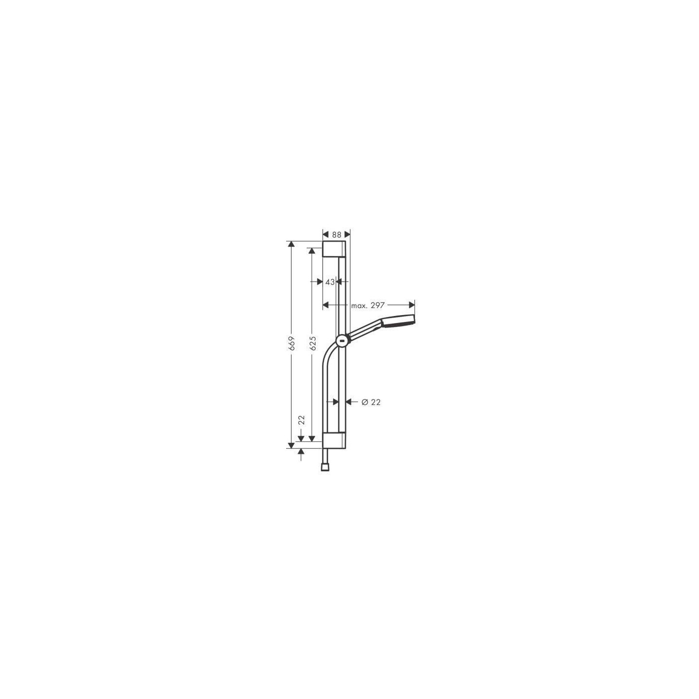 Zestaw Prysznicowy Pulsify Select 24160000 Hansgrohe Zestaw Prysznicowy Pulsify Select 24160000 Hansgrohe