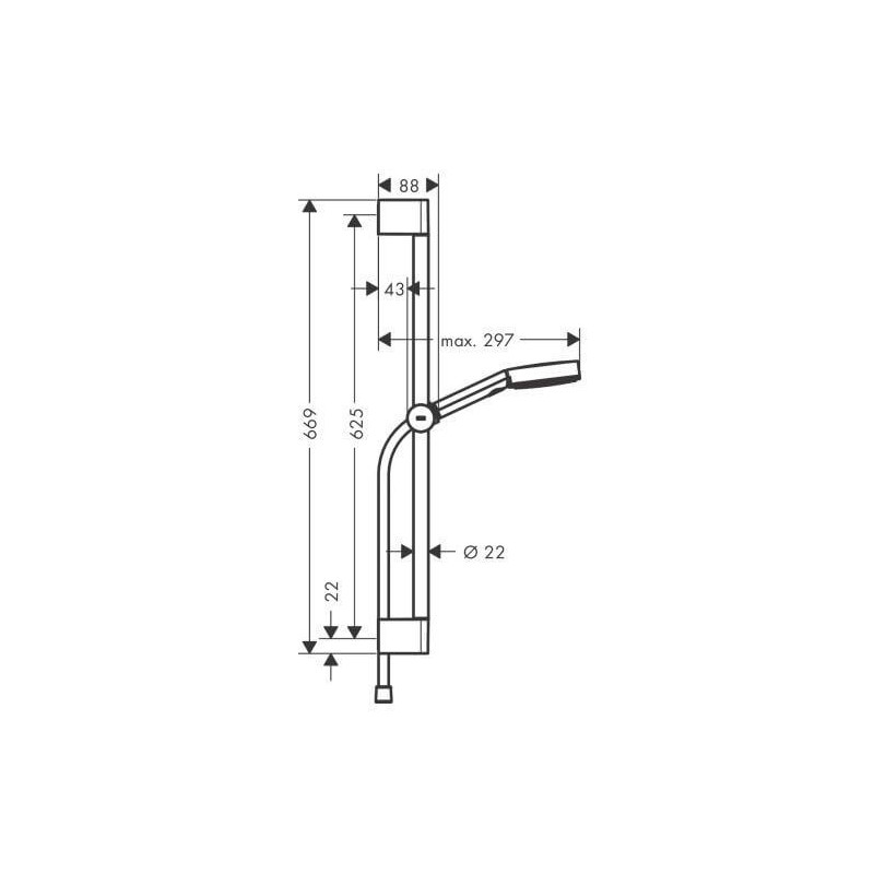 Zestaw Prysznicowy Pulsify Select 24160000 Hansgrohe Zestaw Prysznicowy Pulsify Select 24160000 Hansgrohe