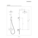 Termostatyczny System Prysznicowy Natynkowy Y Chrom Y1244SUCR Omnires Termostatyczny System Prysznicowy Natynkowy Y Chrom Y1244SUCR Omnires