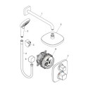 Podtynkowy Zestaw Prysznicowy Croma Select 27294000 Hansgrohe Podtynkowy Zestaw Prysznicowy Croma Select 27294000 Hansgrohe