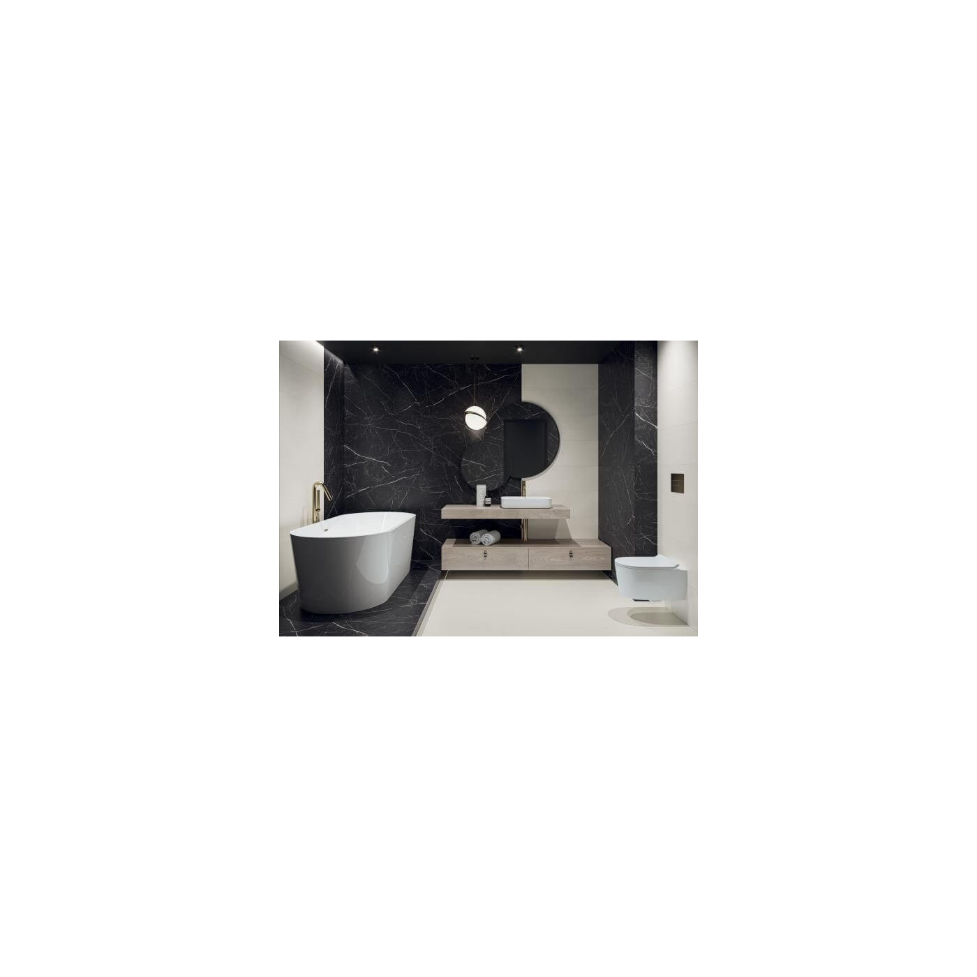 Płytka Artstone Black Mat 59,8X59,8 Paradyż Płytka Artstone Black Mat 59,8X59,8 Paradyż