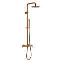 Zestaw Prysznicowy Ścienny Z Deszczownicą 25 cm Pi Miedziany Szczotkowany AREX.1281CB Excellent Zestaw Prysznicowy Ścienny Z Deszczownicą 25 cm Pi Miedziany Szczotkowany AREX.1281CB Excellent