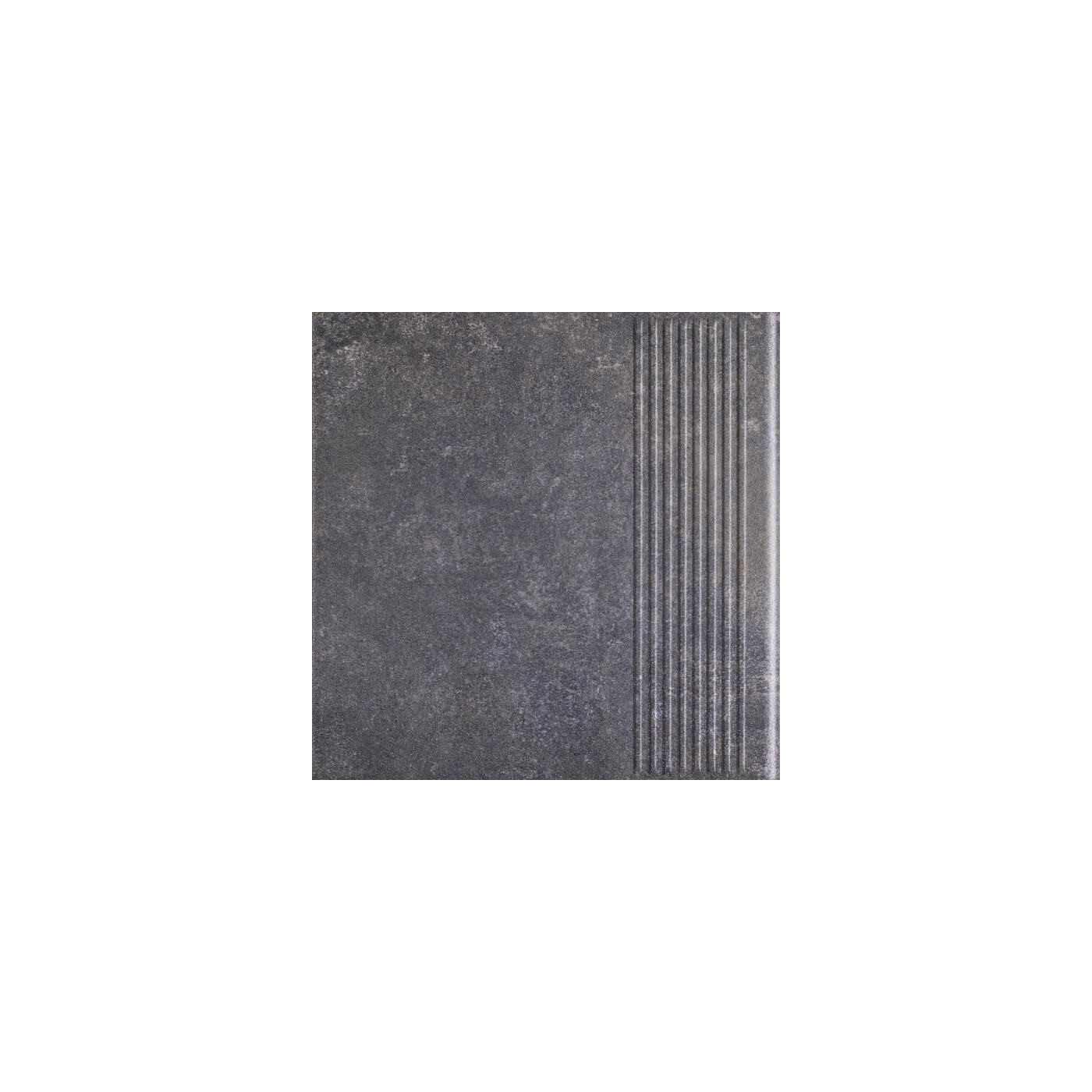 Stopnica Viano Antracite Mat Struktura 30x30 Paradyż Stopnica Viano Antracite Mat Struktura 30x30 Paradyż