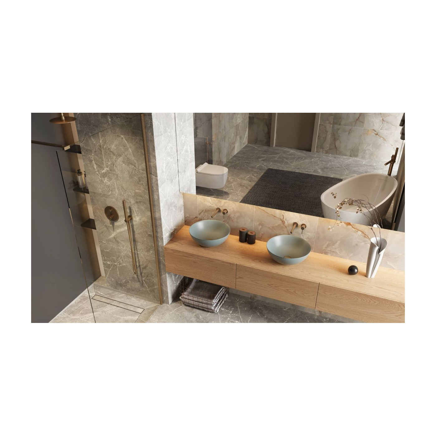 Zestaw Prysznicowo-Wannowy Podtynkowy 2 Funkcyjny Z Deszczownicą 25 cm Pi Miedziany Szczotkowany AREX.SET.1245CB Excellent Zestaw Prysznicowo-Wannowy Podtynkowy 2 Funkcyjny Z Deszczownicą 25 cm Pi Miedziany Szczotkowany AREX.SET.1245CB Excellent