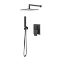 Zestaw Prysznicowy Podtynkowy Z Deszczownicą 30 cm Pablo Lux Czarny Mat 98ZES30/CZAR Giulini Giovanni Zestaw Prysznicowy Podtynkowy Z Deszczownicą 30 cm Pablo Lux Czarny Mat 98ZES30/CZAR Giulini Giovanni