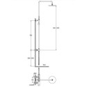 Zestaw Prysznicowy Axel Gold QW276AGD Kohlman Zestaw Prysznicowy Axel Gold QW276AGD Kohlman