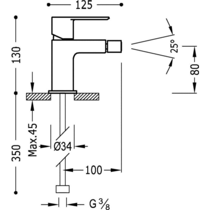 Bateria Bidetowa Loft 20012001 Tres Bateria Bidetowa Loft 20012001 Tres