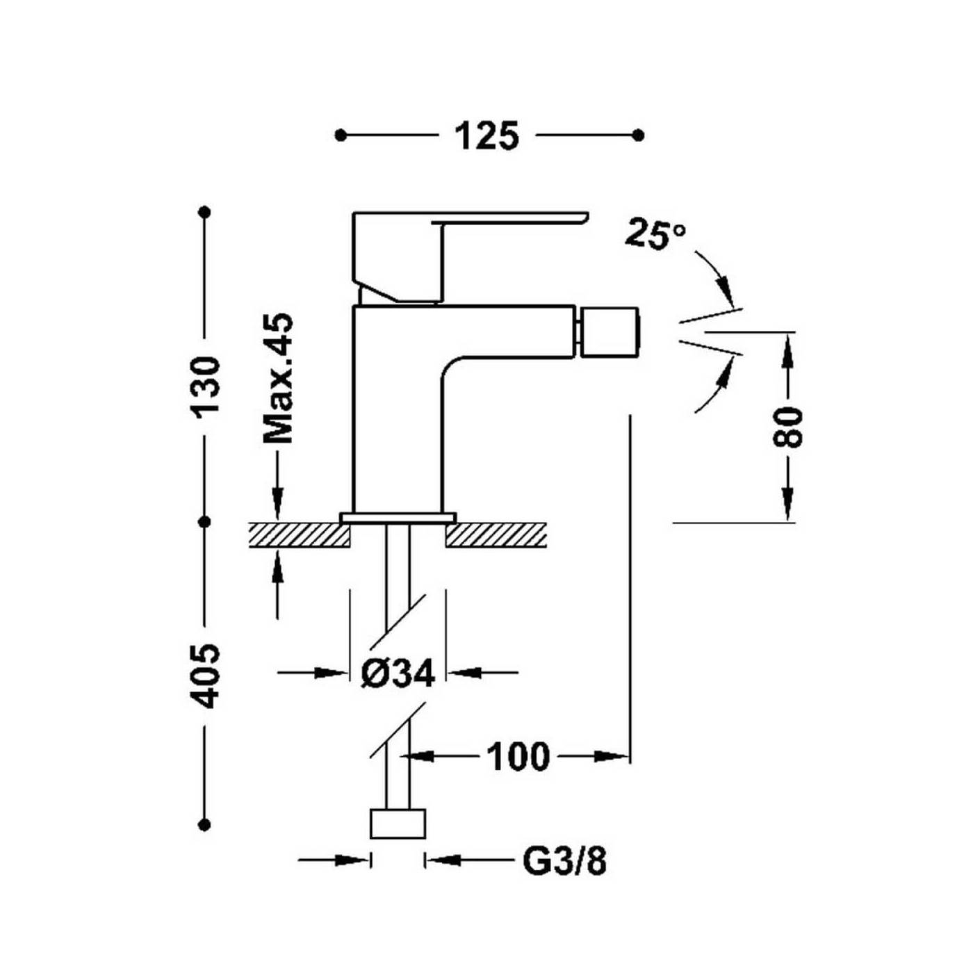 Bateria Bidetowa Loft 20012001 Tres Bateria Bidetowa Loft 20012001 Tres