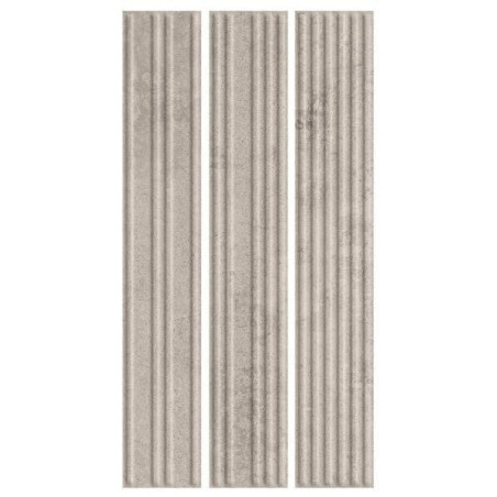 Płytka Elewacyjna Carrizo Stripex Mix Grey Mat Struktura 40x6,6 Paradyż