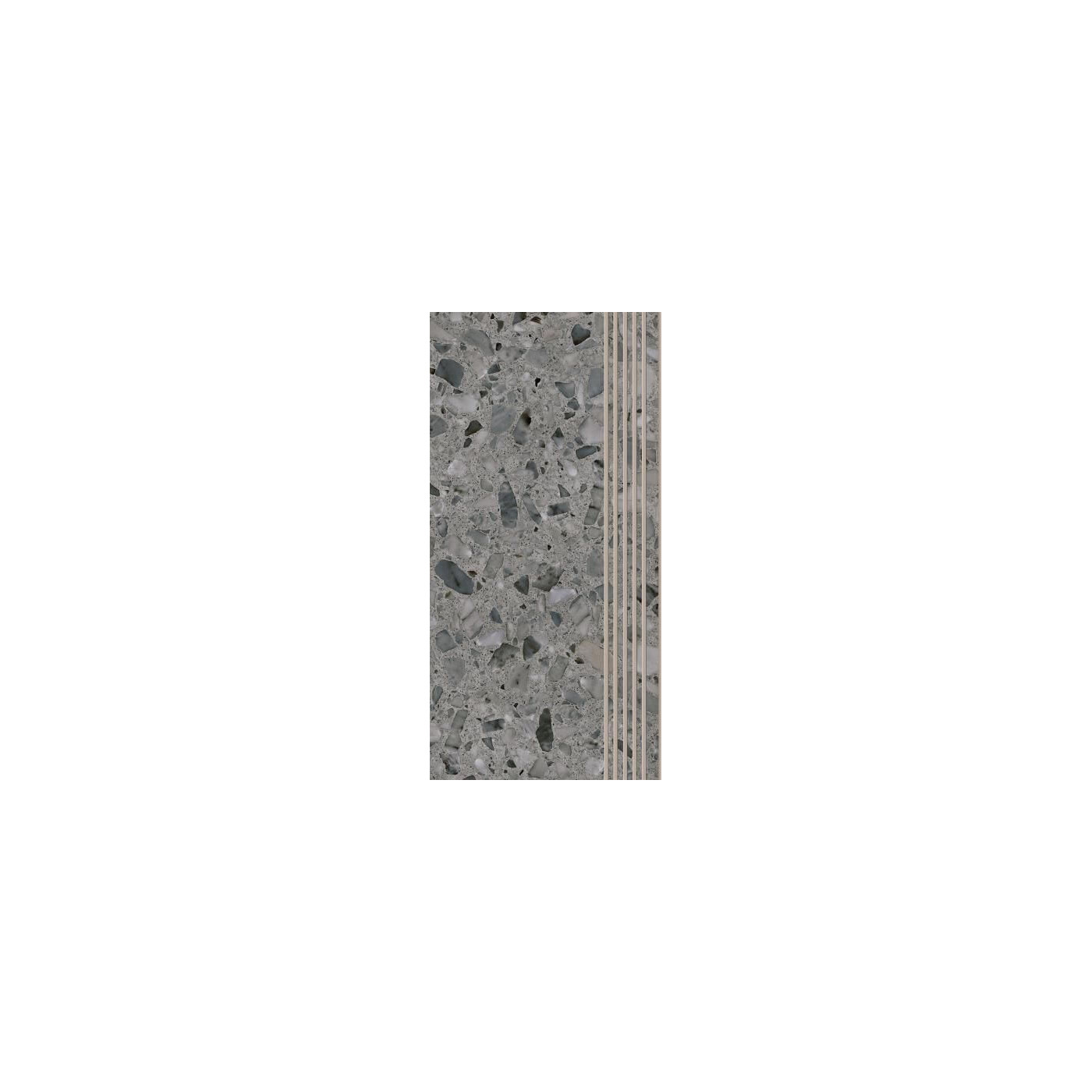 Stopnica Terazzo Graphite Mat 29,8x59,8 Paradyż Stopnica Terazzo Graphite Mat 29,8x59,8 Paradyż