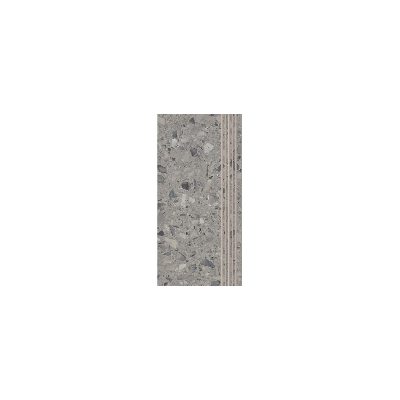 Stopnica Terazzo Grey Mat 29,8x59,8 Paradyż Stopnica Terazzo Grey Mat 29,8x59,8 Paradyż