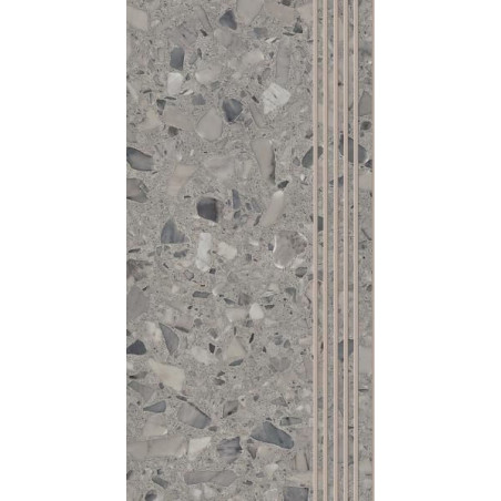 Stopnica Terazzo Grey Mat 29,8x59,8 Paradyż