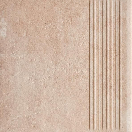 Stopnica Scandiano Ochra Mat Struktura 30x30 Paradyż
