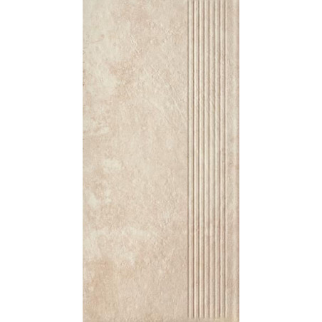 Stopnica Scandiano Beige Mat Struktura 30x60 Paradyż