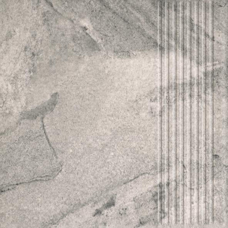 Stopnica Mattone Pietra Grafit Struktura Mat 30x30 Paradyż