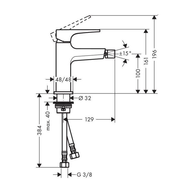 Bateria Bidetowa Loop Metropol Chrom 74520000 Hansgrohe Bateria Bidetowa Loop Metropol Chrom 74520000 Hansgrohe