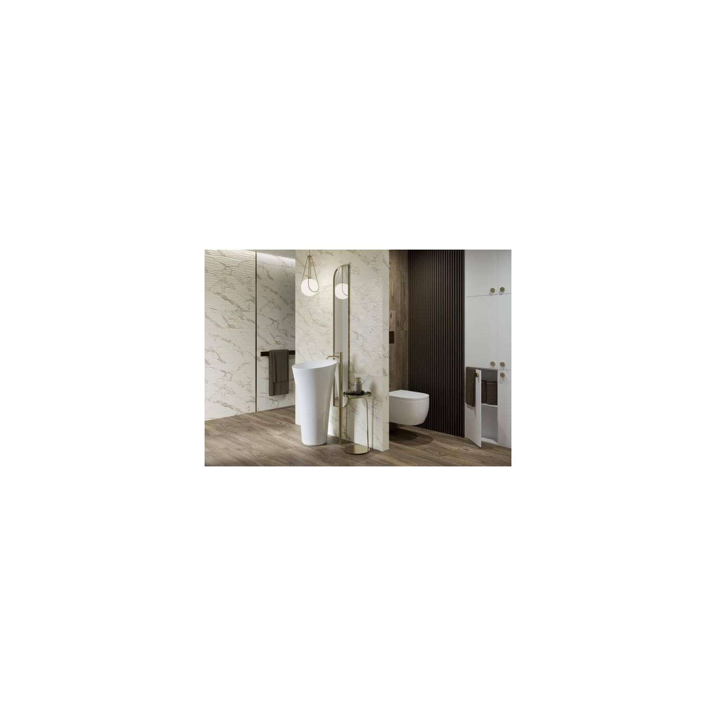 Płytka Serene Bianco Struktura 25x75 Paradyż Płytka Serene Bianco Struktura 25x75 Paradyż