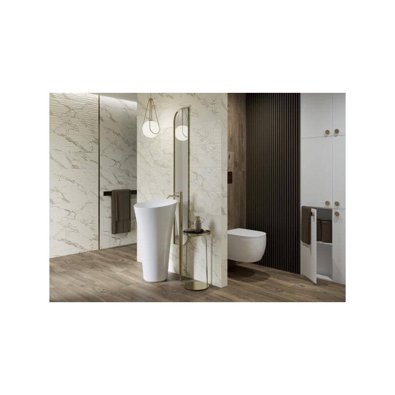 Płytka Serene Bianco Struktura 25x75 Paradyż Płytka Serene Bianco Struktura 25x75 Paradyż