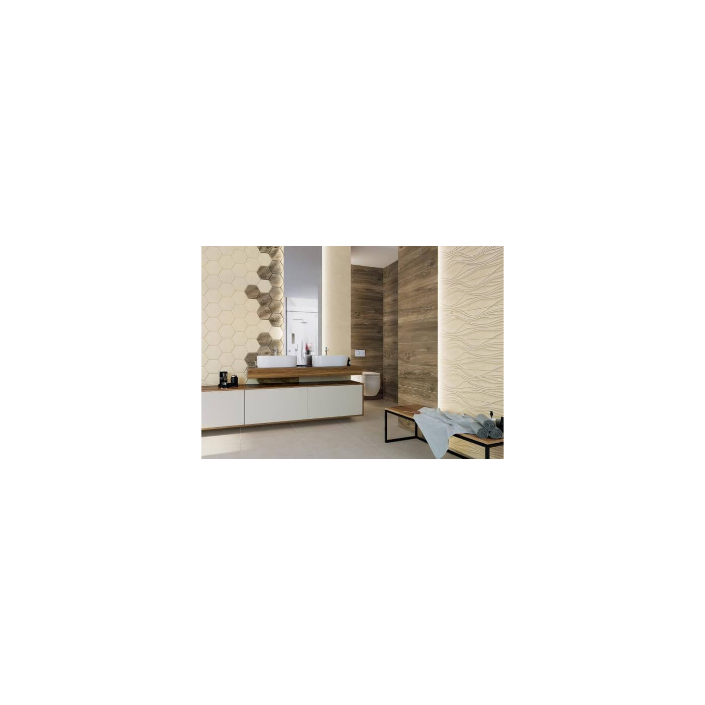 Płytka Serene Beige Struktura 25x75 Paradyż Płytka Serene Beige Struktura 25x75 Paradyż