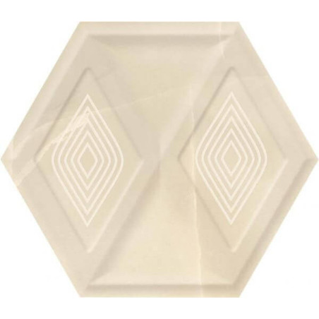 Płytka Illusion Beige Połysk Struktura 19,8x17,1 Paradyż Classica