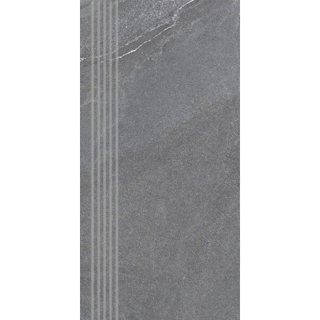 Stopnica Stonehenge Ciemnoszary Lappato 29,7x59,7 Nowa Gala