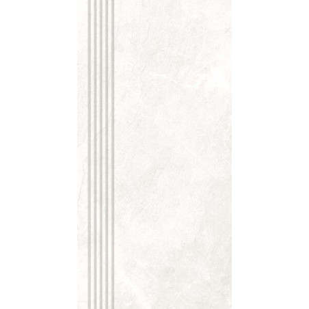 Stopnica Tioga Biały Lappato 29,7x59,7 Nowa Gala