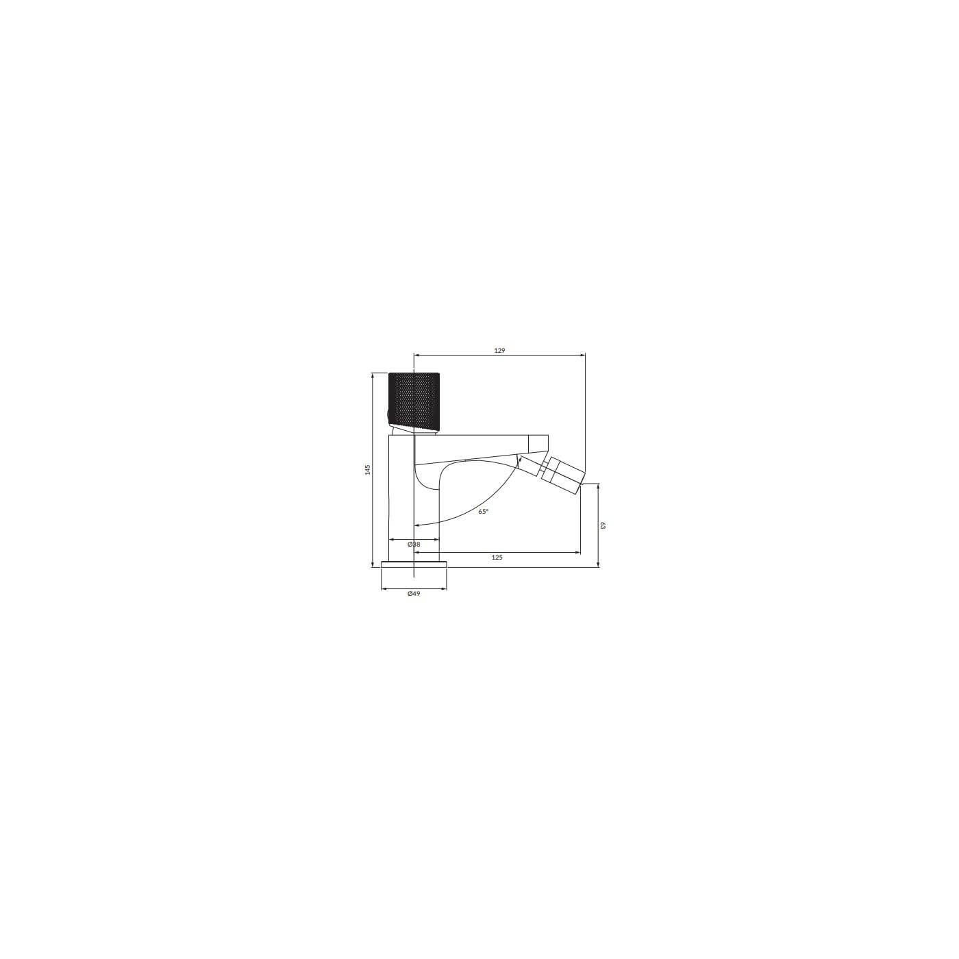 Bateria Bidetowa Contour Złoty Szczotkowany CT8020GLB Omnires Bateria Bidetowa Contour Złoty Szczotkowany CT8020GLB Omnires