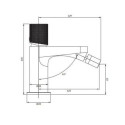 Bateria Bidetowa Contour Chrom CT8020CR Omnires Bateria Bidetowa Contour Chrom CT8020CR Omnires