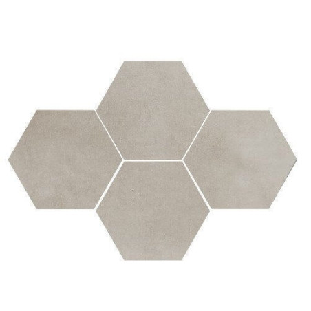 Mozaika Town Soft Grey Heksagon 28,3x40,8 Ceramica Limone