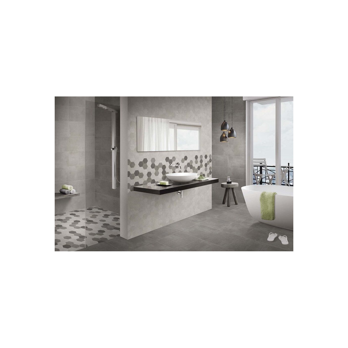 Mozaika Town Grey Heksagon 28,3x40,8 Ceramica Limone Mozaika Town Grey Heksagon 28,3x40,8 Ceramica Limone