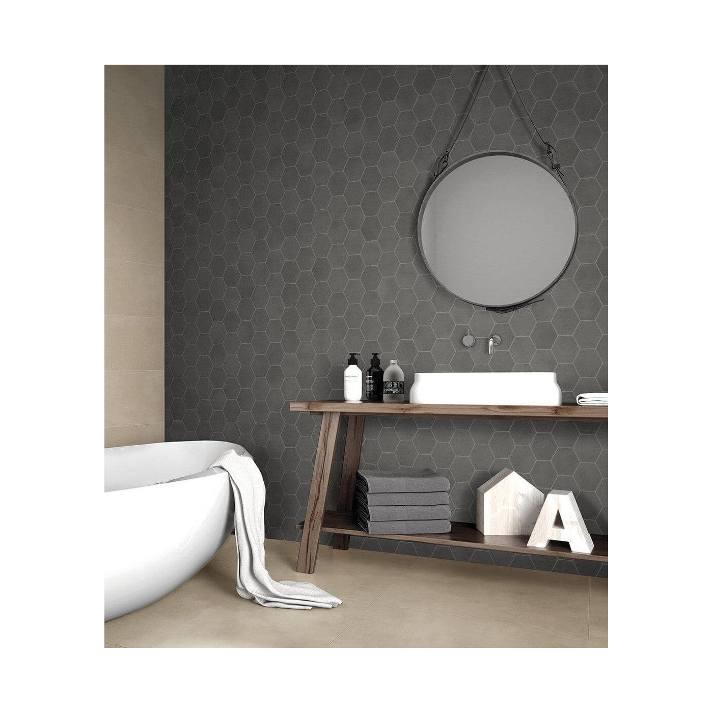 Mozaika Town Antracite Heksagon 28,3x40,8 Ceramica Limone Mozaika Town Antracite Heksagon 28,3x40,8 Ceramica Limone