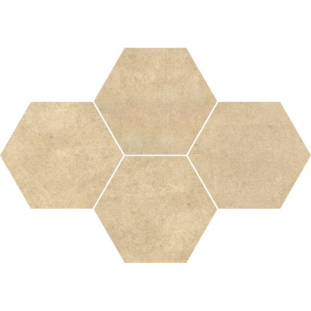 Mozaika Qubus Beige Heksagony 28,4x40,8 Ceramica Limone