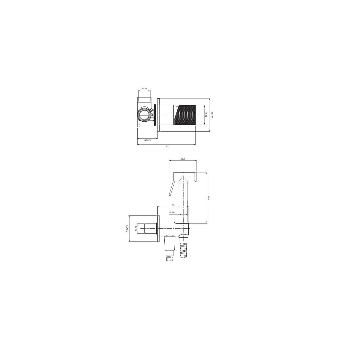 System Bidetowy Podtynkowy Contour Złoty Szczotkowany SYSCTBI1GLB Omnires System Bidetowy Podtynkowy Contour Złoty Szczotkowany SYSCTBI1GLB Omnires