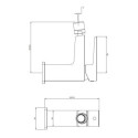Bateria Bidetowa Parma Chrom/Biały PM7420CRB Omnires Bateria Bidetowa Parma Chrom/Biały PM7420CRB Omnires