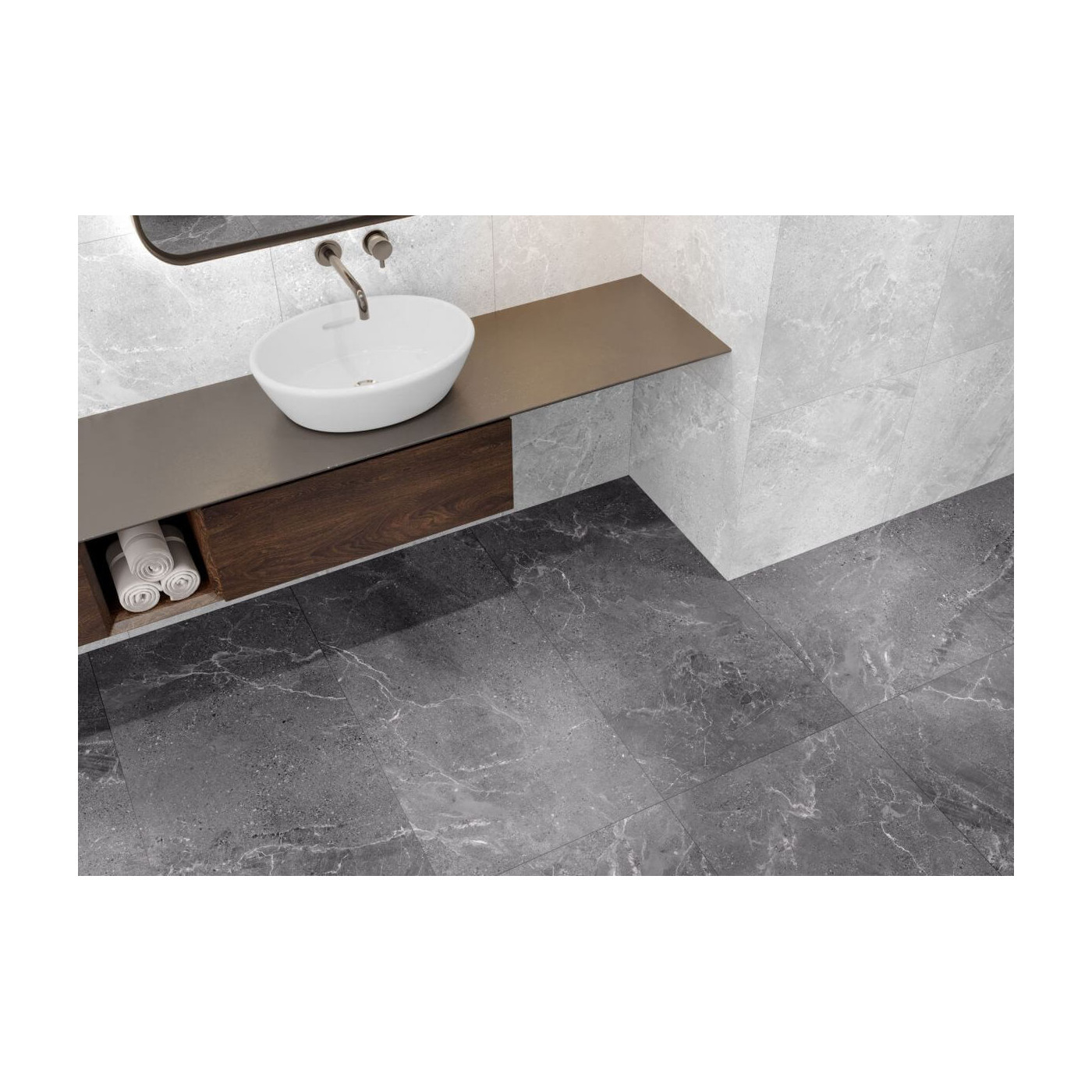 Płytka Estello Antracite Mat 59,7x59,7 Ceramica Limone Płytka Estello Antracite Mat 59,7x59,7 Ceramica Limone