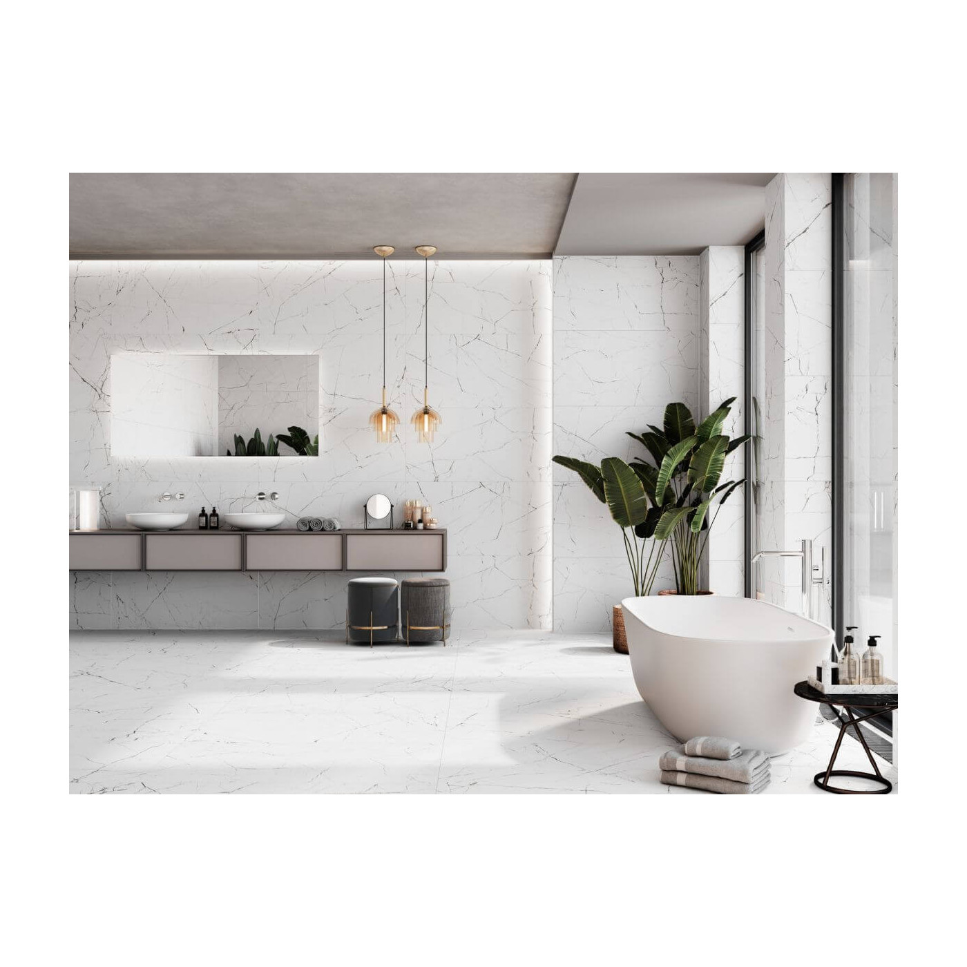 Płytka Marmo White Satyna 60x120 Ceramica Limone Płytka Marmo White Satyna 60x120 Ceramica Limone