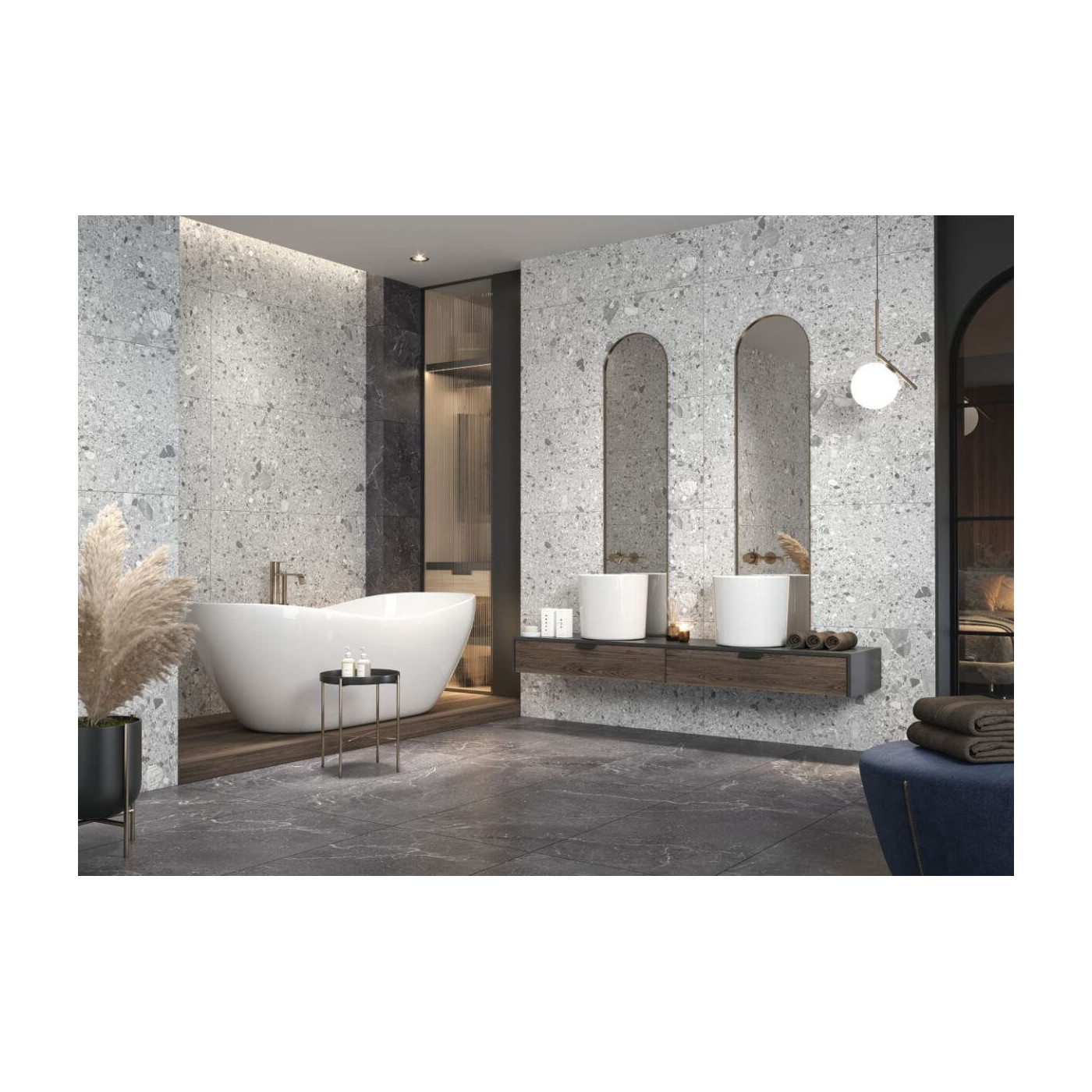 Płytka Monti Soft Grey 10 59,7x119,7 cm Ceramica Limone Płytka Monti Soft Grey 10 59,7x119,7 cm Ceramica Limone