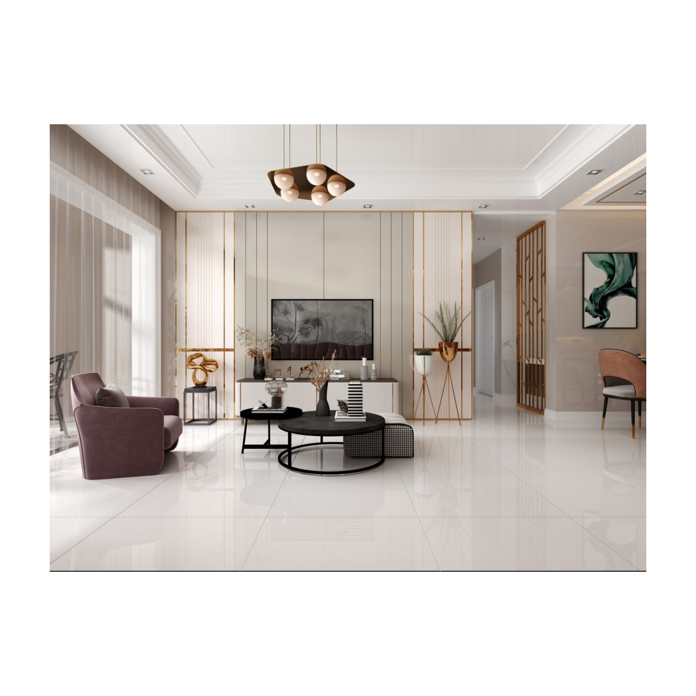 Płytka Podłogowa Canton Snow 120x60 High Glossy Ceramica Limone Płytka Podłogowa Canton Snow 120x60 High Glossy Ceramica Limone