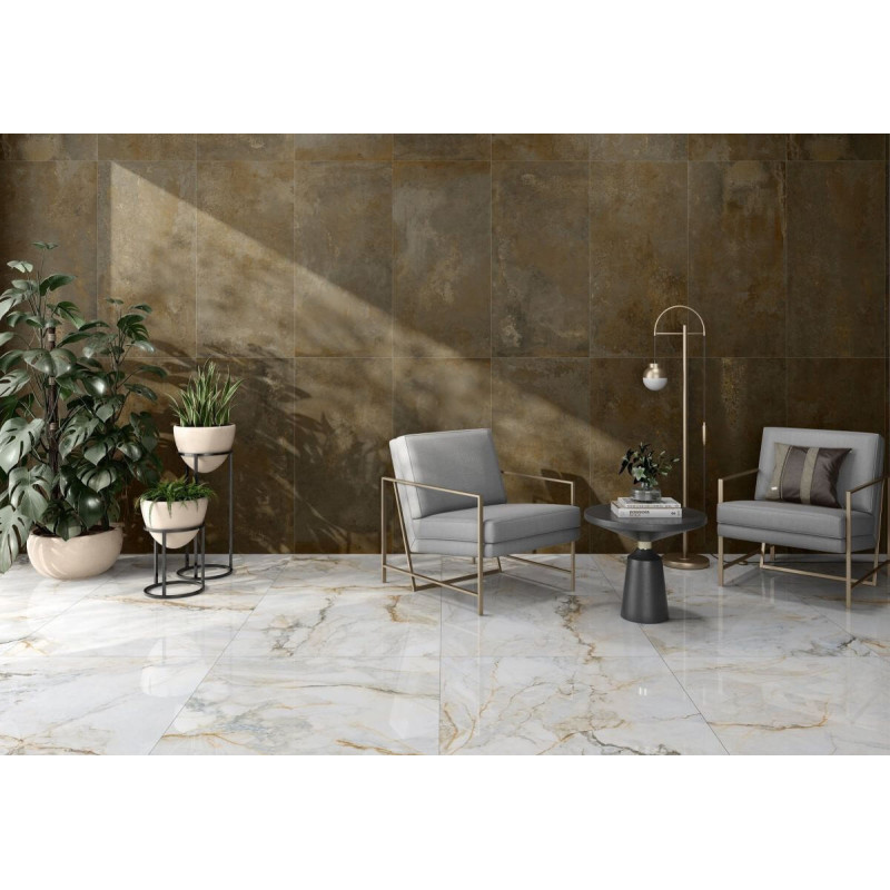 Płytka Podłogowa Sofia Gold Połysk Rekt. 60x120 Ceramica Limone Płytka Podłogowa Sofia Gold Połysk Rekt. 60x120 Ceramica Limone