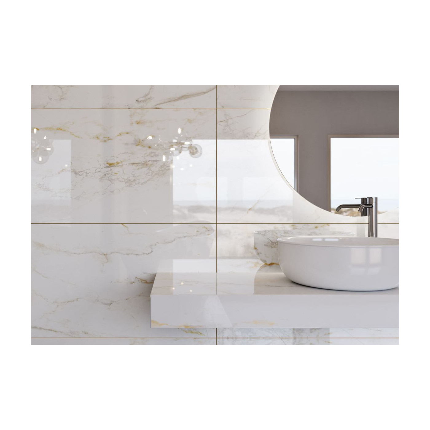 Płytka Inferno Bianco Poler 279,7x119,7 Ceramica Limone Płytka Inferno Bianco Poler 279,7x119,7 Ceramica Limone