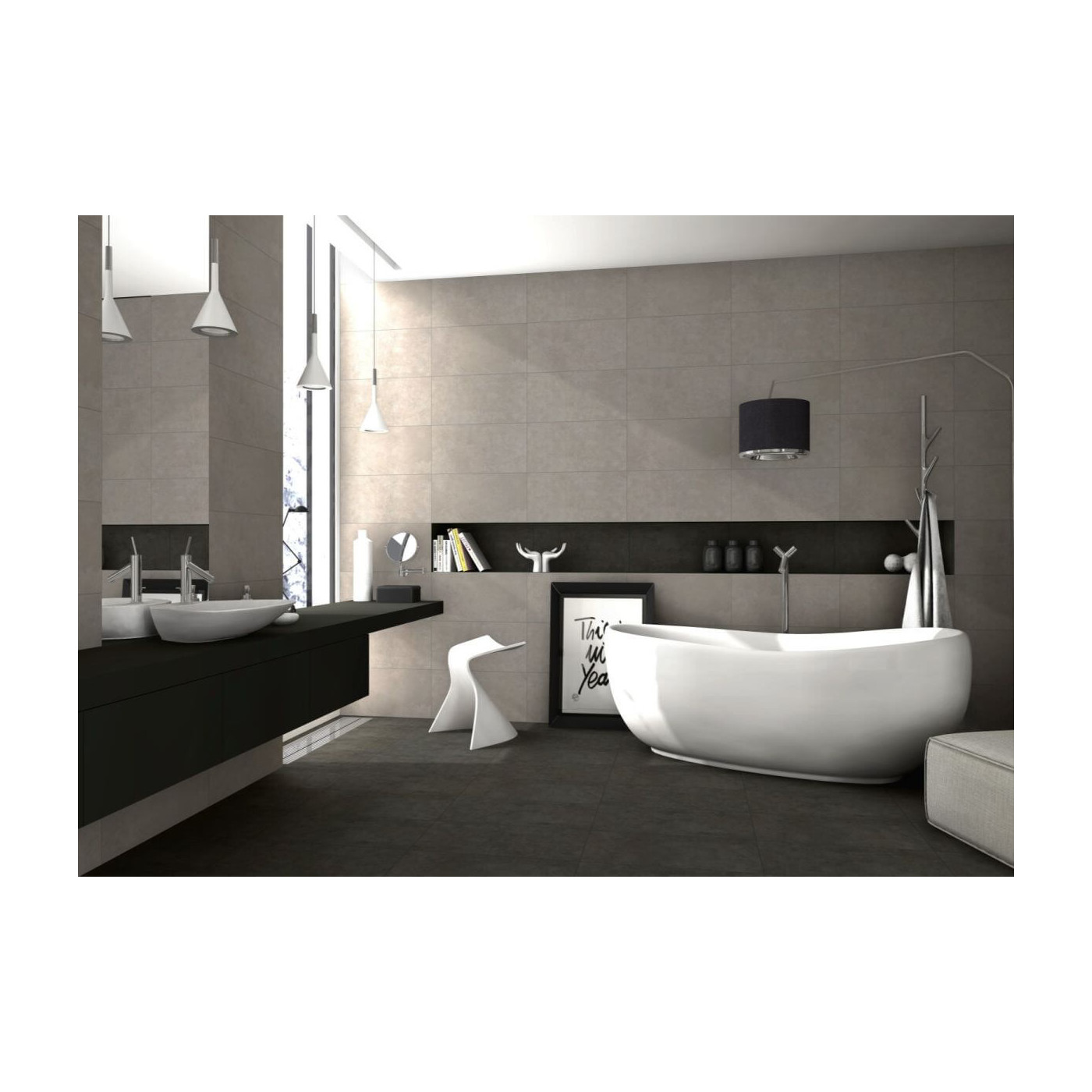Płytka Qubus Grey Mat 60x120 Ceramica Limone Płytka Qubus Grey Mat 60x120 Ceramica Limone