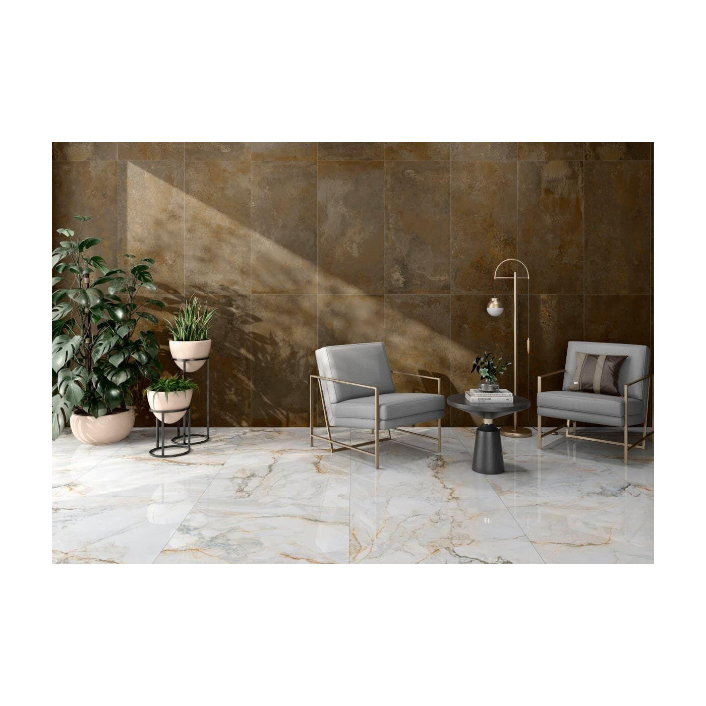 Płytka Podłogowa Sofia Gold Poler 90x90 Ceramica Limone Płytka Podłogowa Sofia Gold Poler 90x90 Ceramica Limone