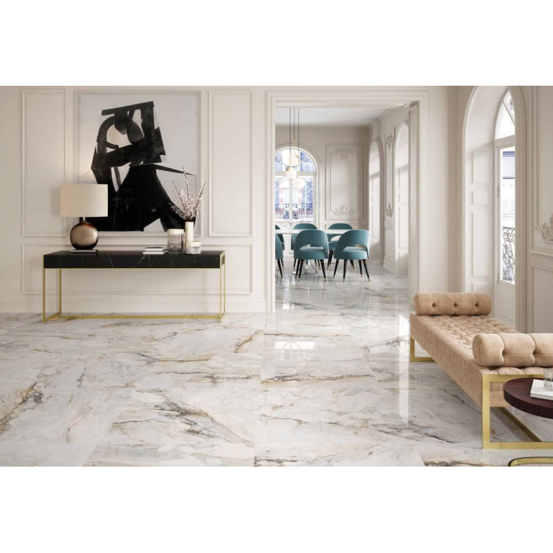 Płytka Podłogowa Sofia Gold Poler 90x90 Ceramica Limone Płytka Podłogowa Sofia Gold Poler 90x90 Ceramica Limone