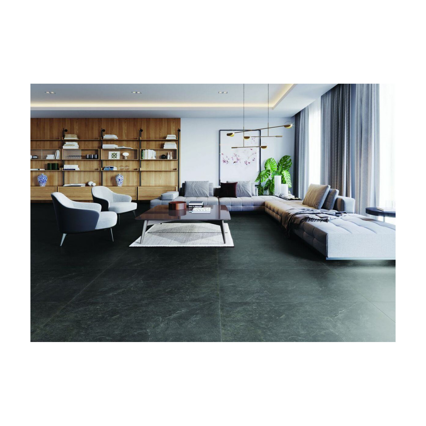 Płytka Podłogowa Ash Black 119,7x59,7 Str. Ceramica Limone Płytka Podłogowa Ash Black 119,7x59,7 Str. Ceramica Limone