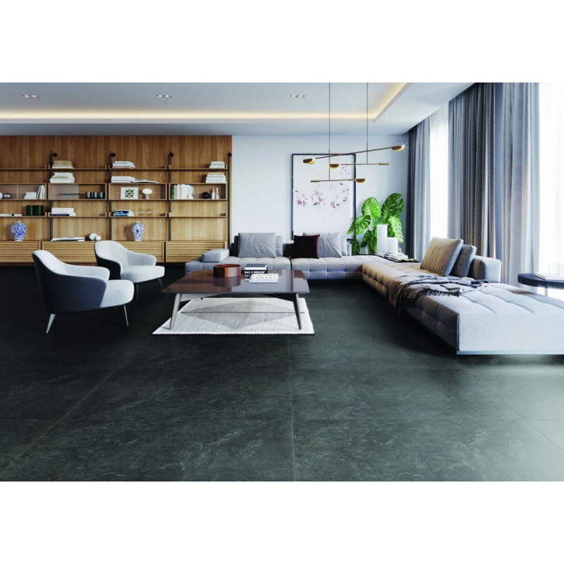 Płytka Podłogowa Ash Black 119,7x59,7 Str. Ceramica Limone Płytka Podłogowa Ash Black 119,7x59,7 Str. Ceramica Limone