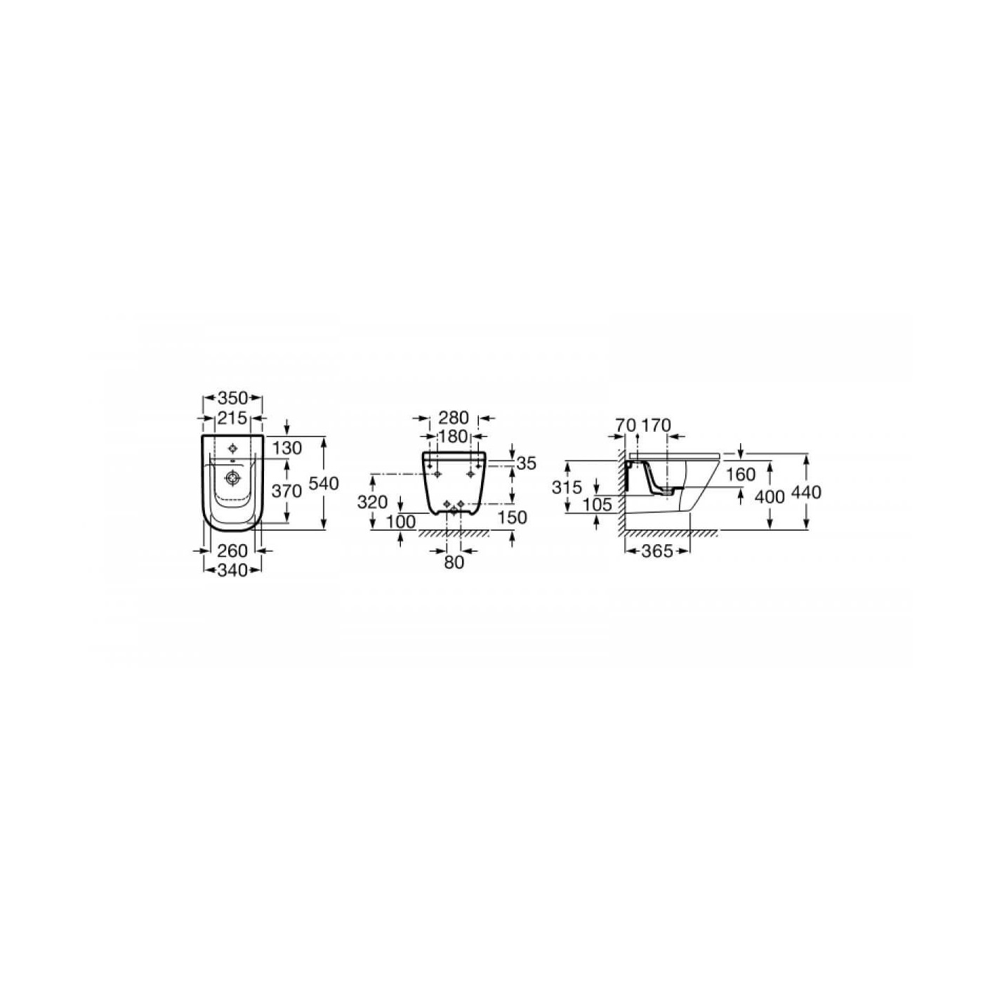 Bidet Podwieszany Gap A357475000 Roca Bidet Podwieszany Gap A357475000 Roca
