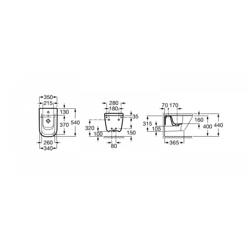 Bidet Podwieszany Gap A357475000 Roca Bidet Podwieszany Gap A357475000 Roca