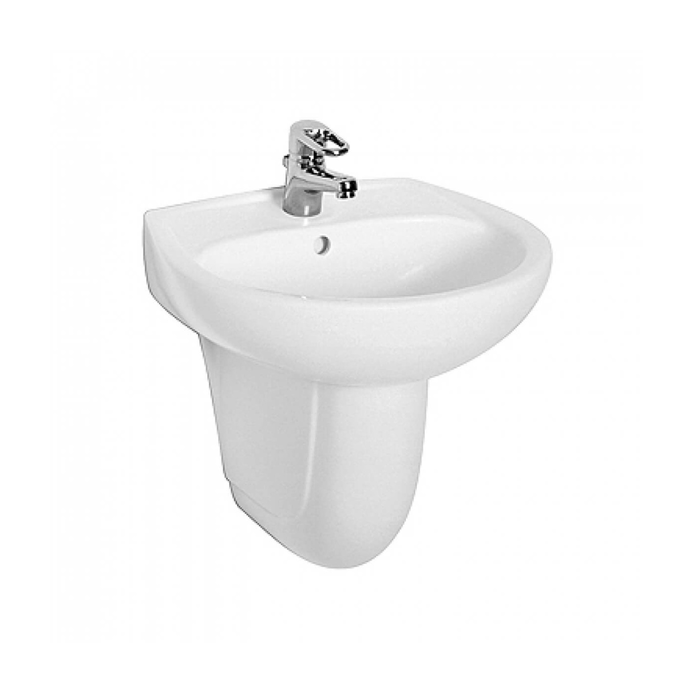 Umywalka Idol 55 cm Z Otworem Z Przelewem M11155 Koło Umywalka Idol 55 cm Z Otworem Z Przelewem M11155 Koło