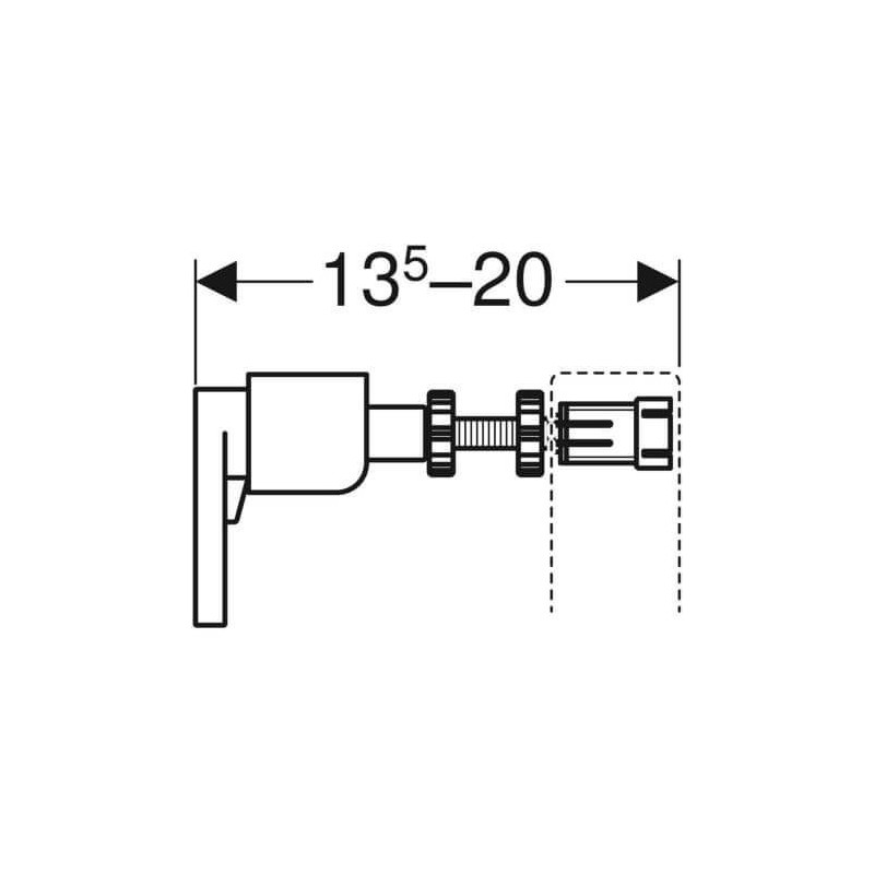 Wspornik Dystansowy Duofix 111.815.00.1 Geberit Wspornik Dystansowy Duofix 111.815.00.1 Geberit