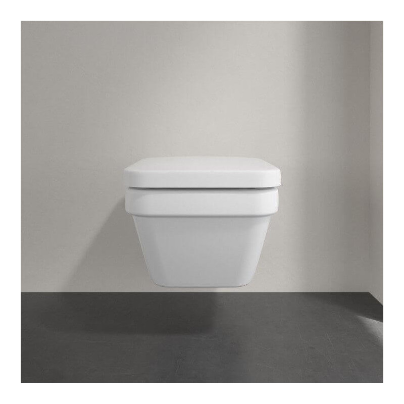 Miska WC Wisząca Bezrantowa Architektura DirectFlush 53x37 Z Deską Wolnoopadającą 5685HR01 Villeroy&Boch Miska WC Wisząca Bezrantowa Architektura DirectFlush 53x37 Z Deską Wolnoopadającą 5685HR01 Villeroy&Boch
